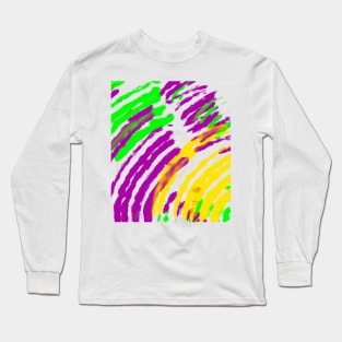 Mardi Gras Abstract Long Sleeve T-Shirt